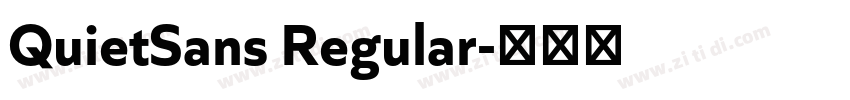 QuietSans Regular字体转换
